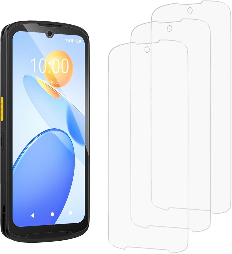 EXCEMO TC15 Tempered Glass Screen Protector for Zebra Symbol TN28 TC15 Barcode Scanner Handheld Mobile Computer, 6.5 Inch Display Protective Film, Case Friendly (3Pcs) - Image 1